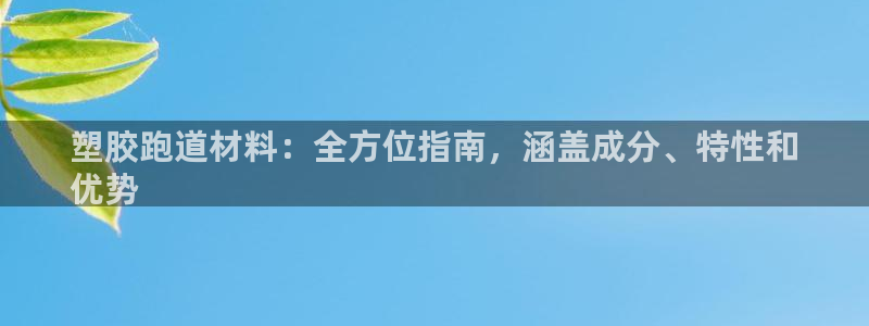 尊龙官方网站最新版V9.3.06介绍：塑胶跑道材料：全方位指南，涵盖成分、特性和
优势