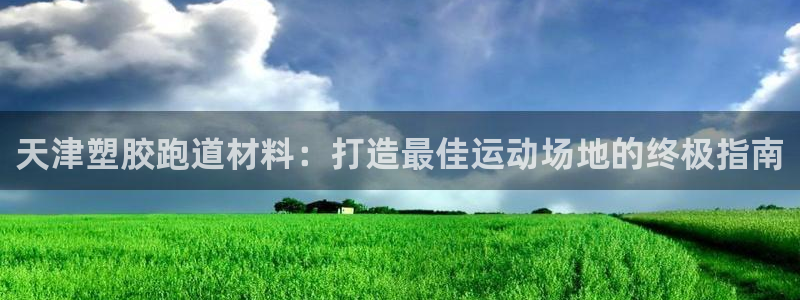 凯时APP官网首页：天津塑胶跑道材料：打造最佳运动场