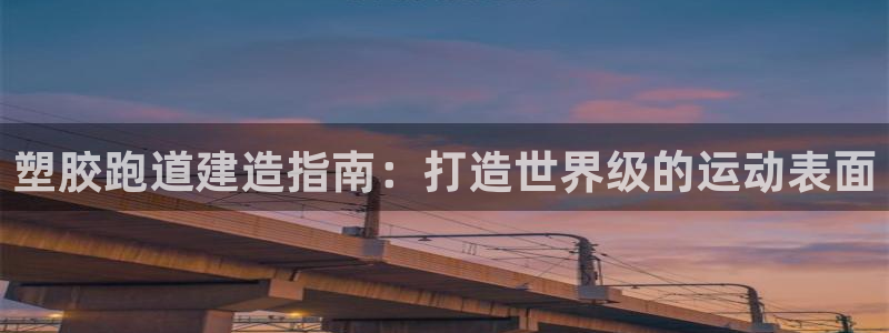 尊龙凯时老板：塑胶跑道建造指南：打造世界级的运动表面